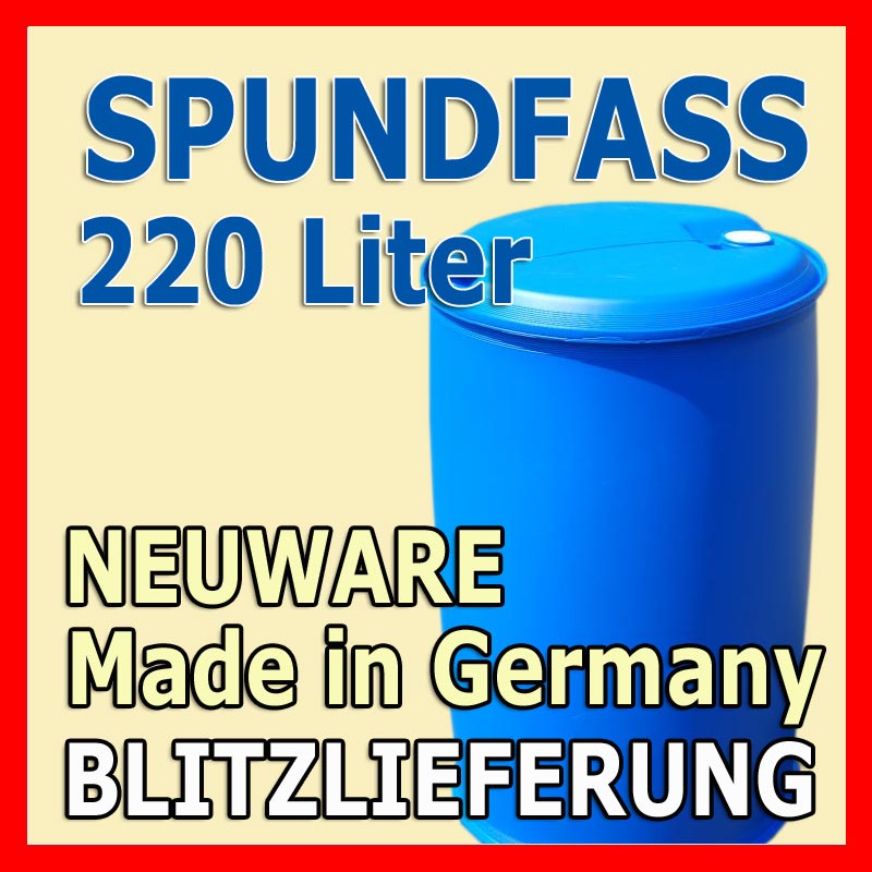 Spundfass Gartenfass Wassertank Wasserfass 220 L NEU