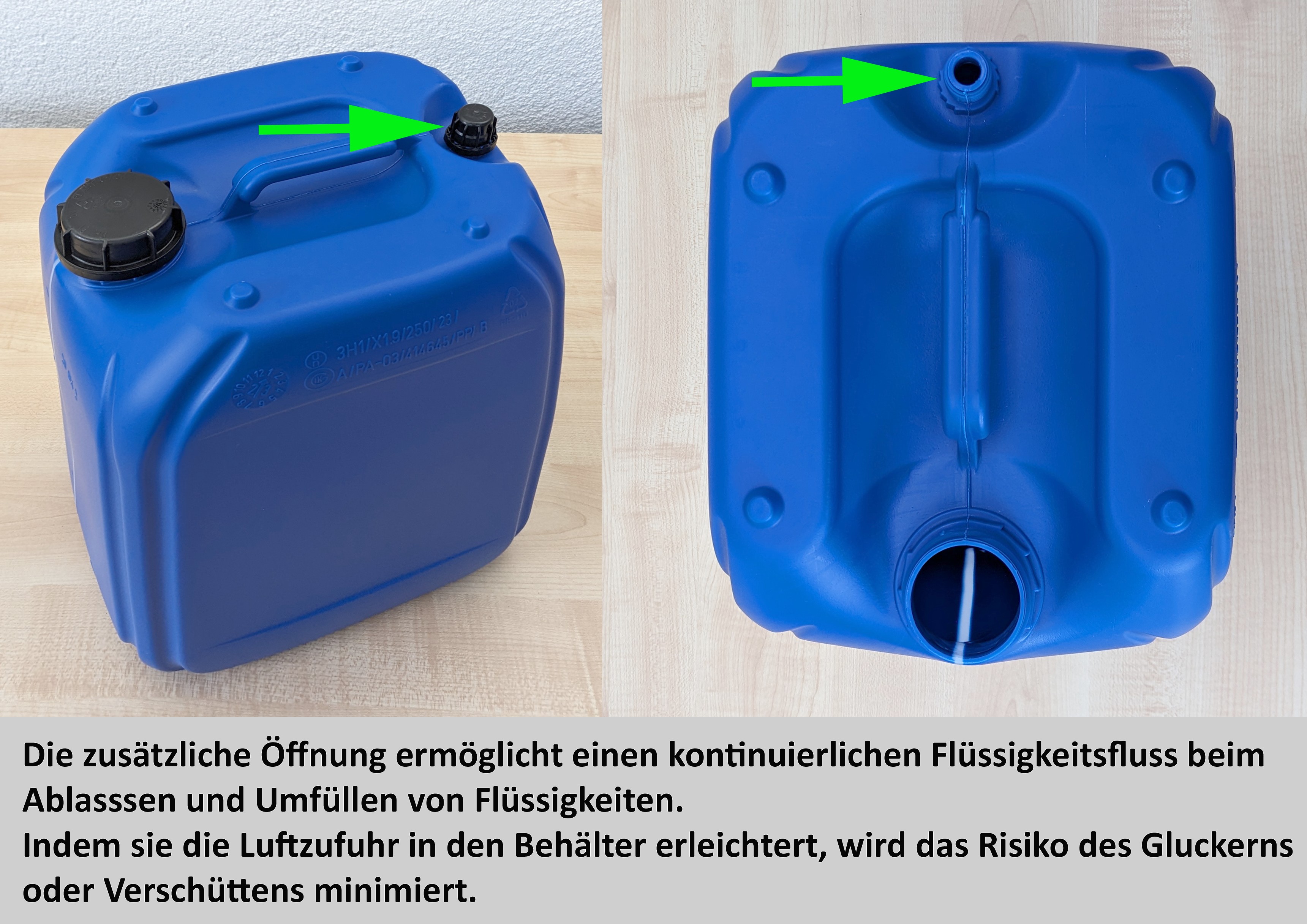 20 Liter Kanister blau DIN61, BPA-Frei, Günstig Online Kaufen