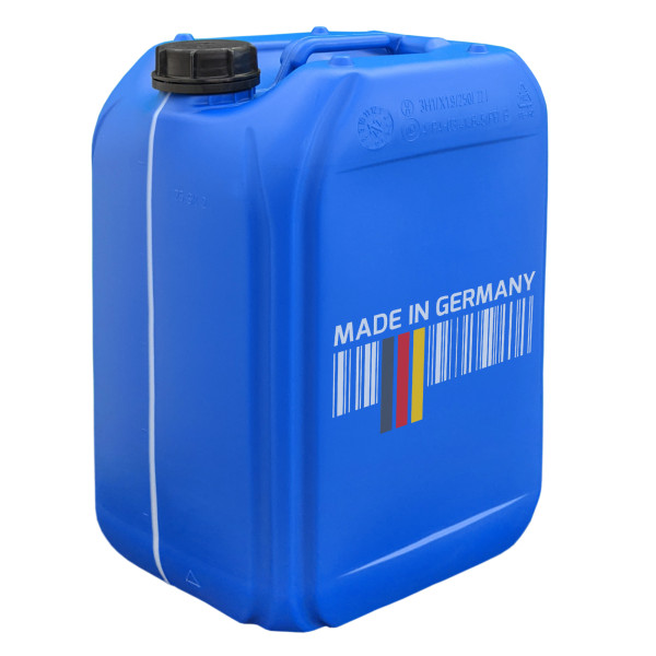 Kunststoff Kanister blau 5 Liter UN stapelbar mit Auslaufhahn DIN 51